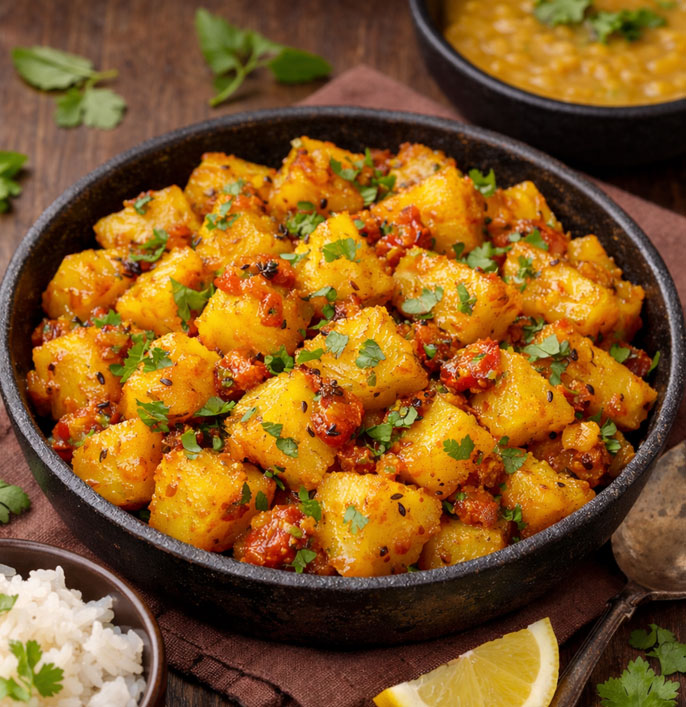 Mixed Pickle Potato Fry