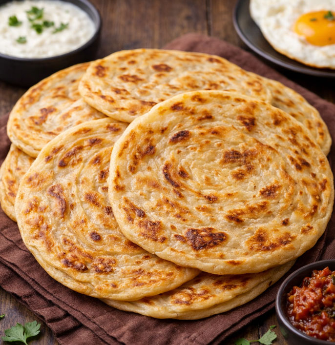 Soft Homemade Parathas
