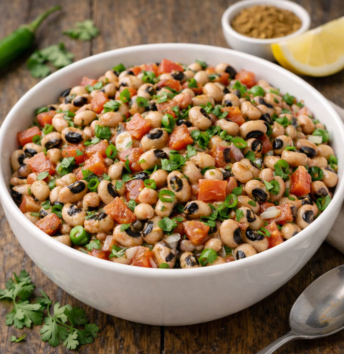 Black Eye Bean Chaat