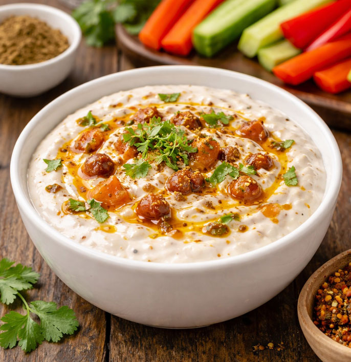 Mango Pickle Yogurt Dip