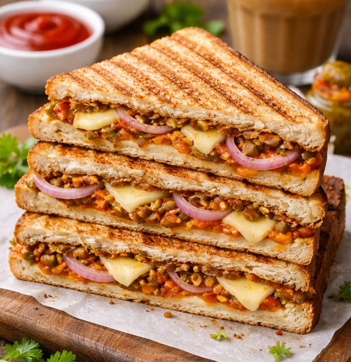 Mixed Pickle Grilled Sandwich