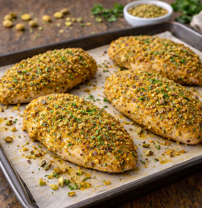 Pistachio Chicken Crumb Coating